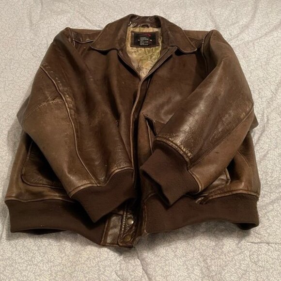 Rothco XXL vintage Bomber Flight Leather jacket - Picture 3 of 9
